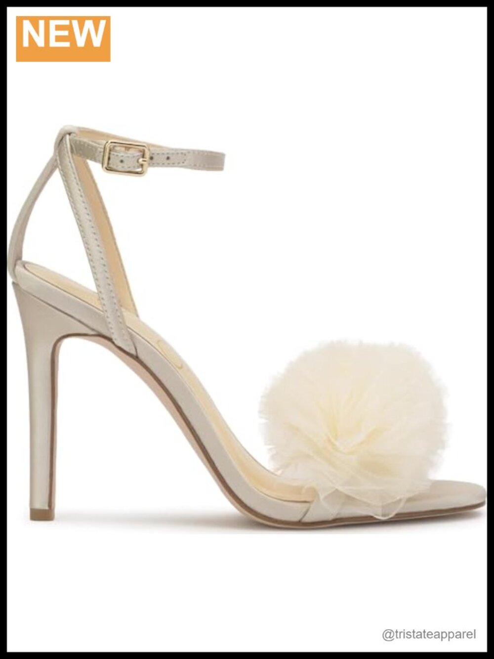 Textile Mesh Stiletto Heel Sandals - Picture 6 of 6